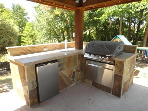 Backyard Kitchens Fireplaceore, Custom Outdoor Kitchens San Antonio