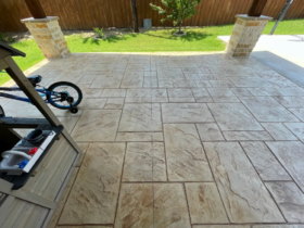 fixing cracked concrete patio